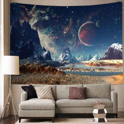 Tenture Murale Paysage Astral Cosmos Fantastique