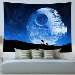 Tenture Murale Paysage Astral étoile Noire Décoration Galaxie