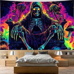 Tenture Murale Tête de Mort Seigneur des Ombres