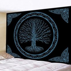 Tenture Murale Viking - Arbre de Vie Yggdrasil