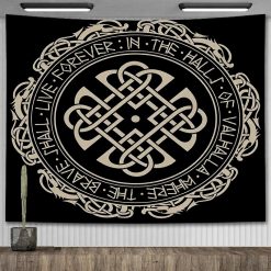 Tenture Murale Viking - Nœud Celtique de Valhalla