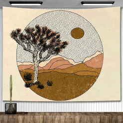 Tenture Murale Bohème - Joshua Tree “Rêverie du Désert”