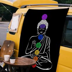 Tenture Murale Hippie "Bouddha des 7 Chakras"