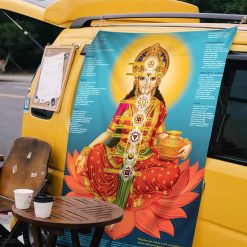 Tenture Murale Hippie Déesse Kundalini et Chakras Sacrés