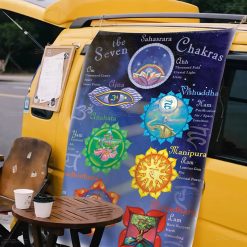 Tenture Murale Hippie Les 7 Chakras de l’Harmonie