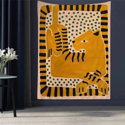 Tenture Murale Hippie “Tigre Solaire de l’Harmonie”