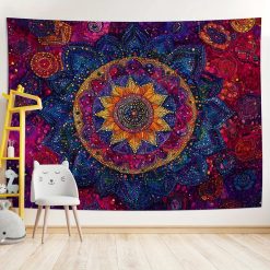 Tenture Murale Mandala “Éclat Cosmique”