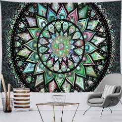 Tenture Murale Mandala “Éclat Cristallin Pastel”