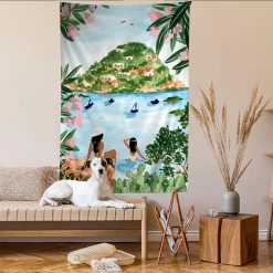 Tenture Murale Paysage Vue Méditerranéenne “Baie du Soleil”