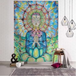Tenture Murale Spirituelle Méditation du Lotus Intérieur