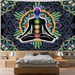 Tenture Murale Zen Yoga Équilibre des Chakras