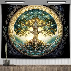 Tenture Murale Arbre de Vie Lumière d’Harmonie