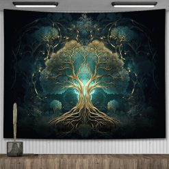 Tenture Murale Arbre de Vie Lumière des Origines