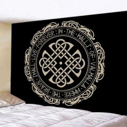 Tenture Murale Viking - Nœud Celtique de Valhalla