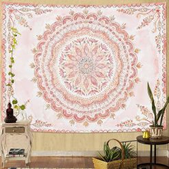 Tenture Murale Mandala “Aurore Poudrée”