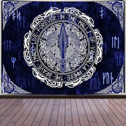 Tenture Murale Viking Serment Éternel du Valhalla