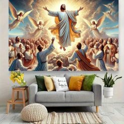 Tenture Murale Art Chrétien - L’Ascension Glorieuse du Christ