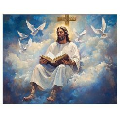 Tenture Murale Art Chrétien - La Parole Divine dans les Cieux