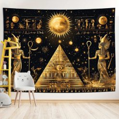 Tenture Murale Égyptienne « L’Oracle du Soleil d’Or »