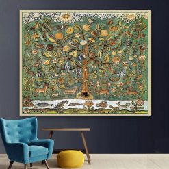 Tenture Arbre de Vie - Bestiaire Médiéval & Jardin d'Éden