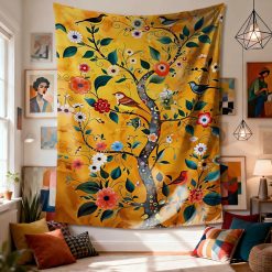 Tenture Murale Arbre de Vie - Jardin des Chants & Ambre Solaire