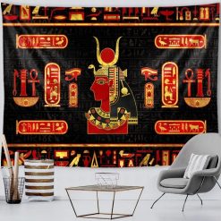 Tenture Murale Égyptienne Profil Royal de Néfertiti Sacrée