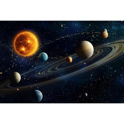 Tenture Murale Espace « Ballet des Planètes Solaires »