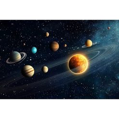 Tenture Murale Espace « Harmonie du Système Solaire »