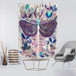 Tenture Murale Nature Libellule Améthyste aux Plumes Oniriques