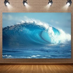 Tenture Murale Paysage - Vague Majestueuse d’Azur