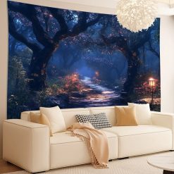 Tenture Murale Paysage - Gardien Silencieux des Nuits Boréales