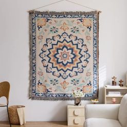Tenture Mandala Solaire Fleur d'Orient