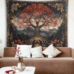 Tenture Murale Arbre de Vie Automne Celtique