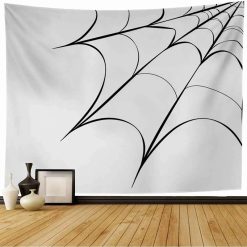 Tenture Murale Gothique Toile Minimaliste Épure Noire