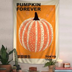 Tenture Murale Japonaise Hommage à Yayoi Kusama "Citrouille de Tokyo"