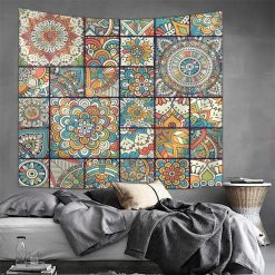 Tenture Murale Mandala « Patchwork Bohème Vintage »