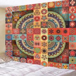 Tenture Murale Mandala « Rosace Mosaic Bohème »