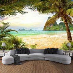 Tenture Murale Paysage Baie Exotique