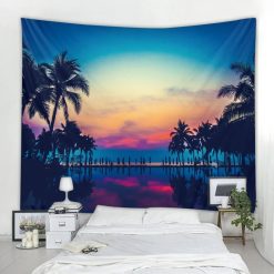 Tenture Murale Paysage Coucher de Soleil Tropical