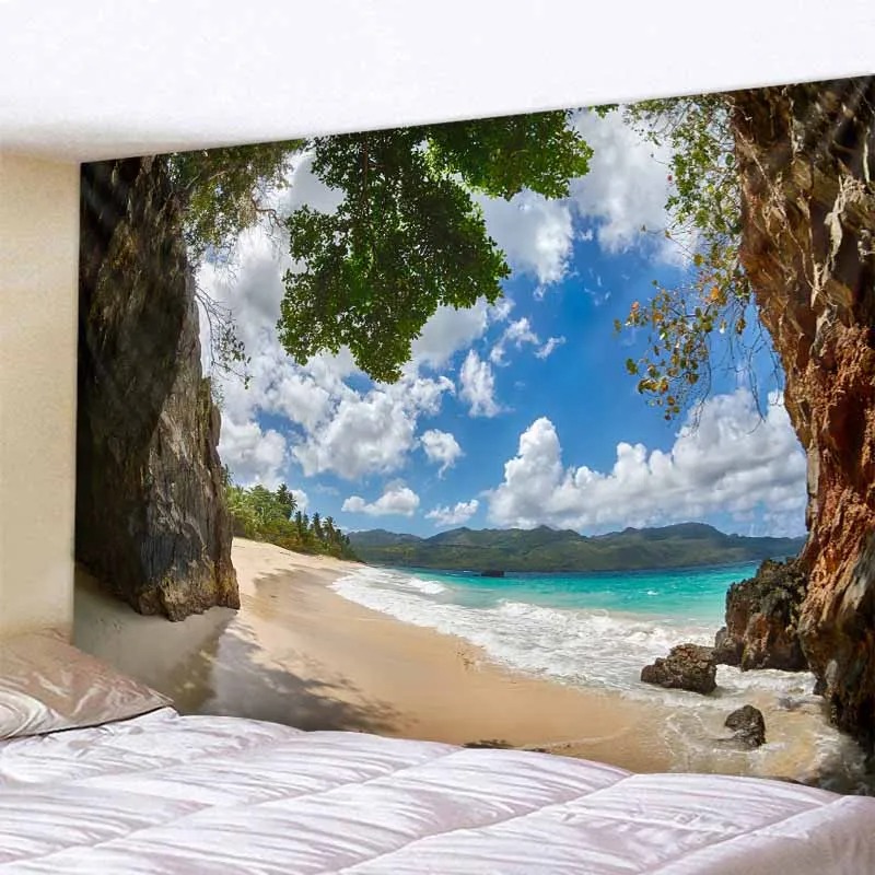 Tenture Murale Paysage Crique Cachée