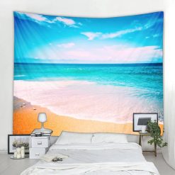 Tenture Murale Paysage Vagues Turquoises