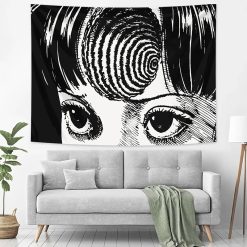 Tenture Murale Psychédélique Regard Hypnotique Spiralé