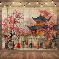 Tenture Murale Japonaise « Palais des Cerisiers Impériaux »