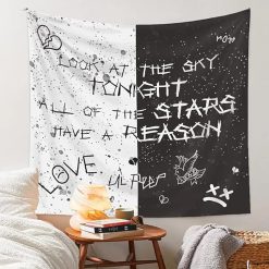 Tenture Murale Lumière Noire "Royaume des Cœurs Brisés"