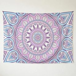 Tenture Murale Mandala « Douceur Lunaire Lilas »