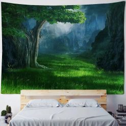 Tenture Murale Nature Arbre de Vie et Vallée Mystique