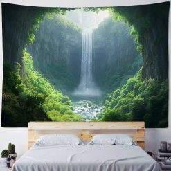 Tenture Murale Nature Canyon Perdu et Cascade Céleste