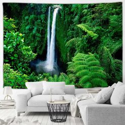 Tenture Murale Nature Cascade au Cœur de la Jungle