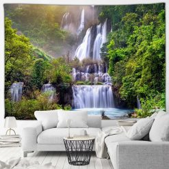 Tenture Murale Nature Cascades Géantes et Brume Tropicale