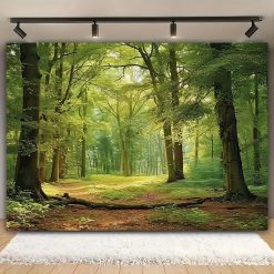 Tenture Murale Nature "Clairière Secrète aux Arbres Ancestraux"